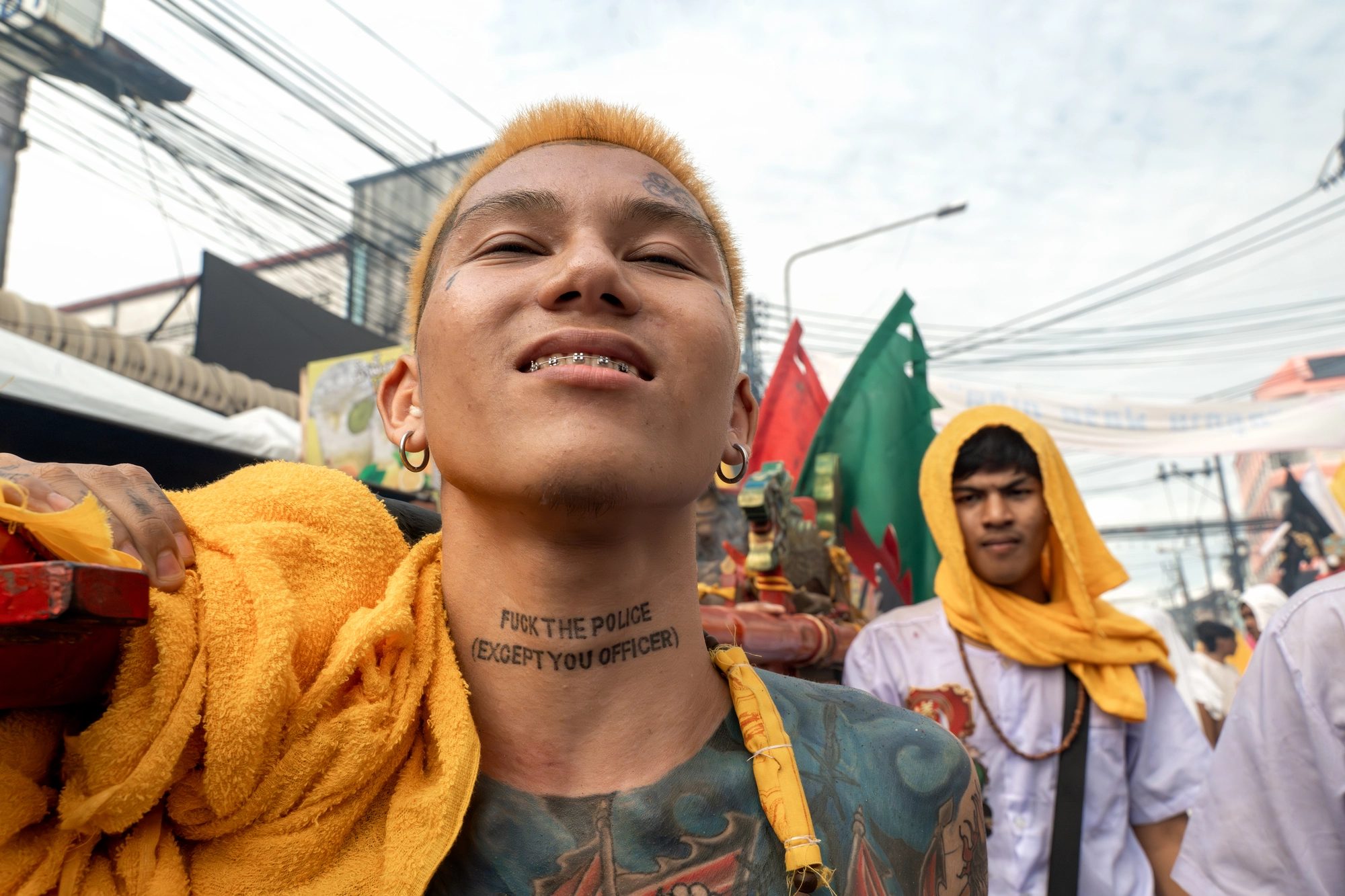 F**k the police except you officer